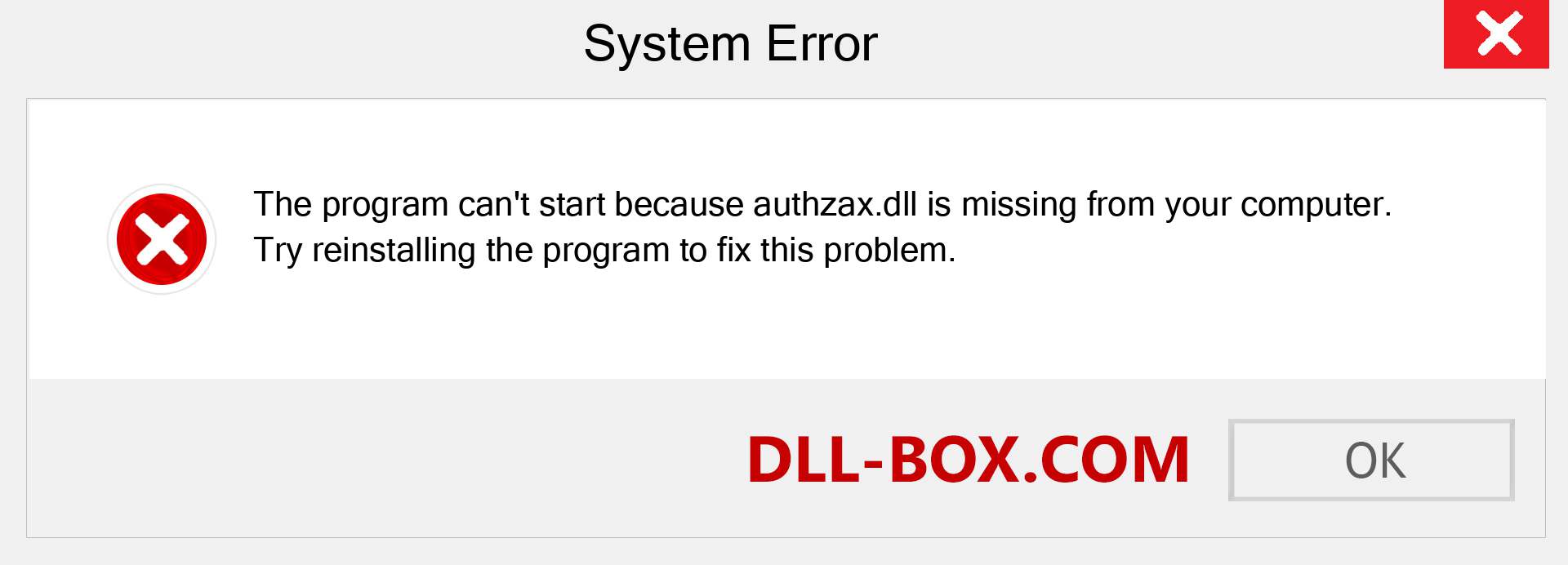  authzax.dll file is missing?. Download for Windows 7, 8, 10 - Fix  authzax dll Missing Error on Windows, photos, images