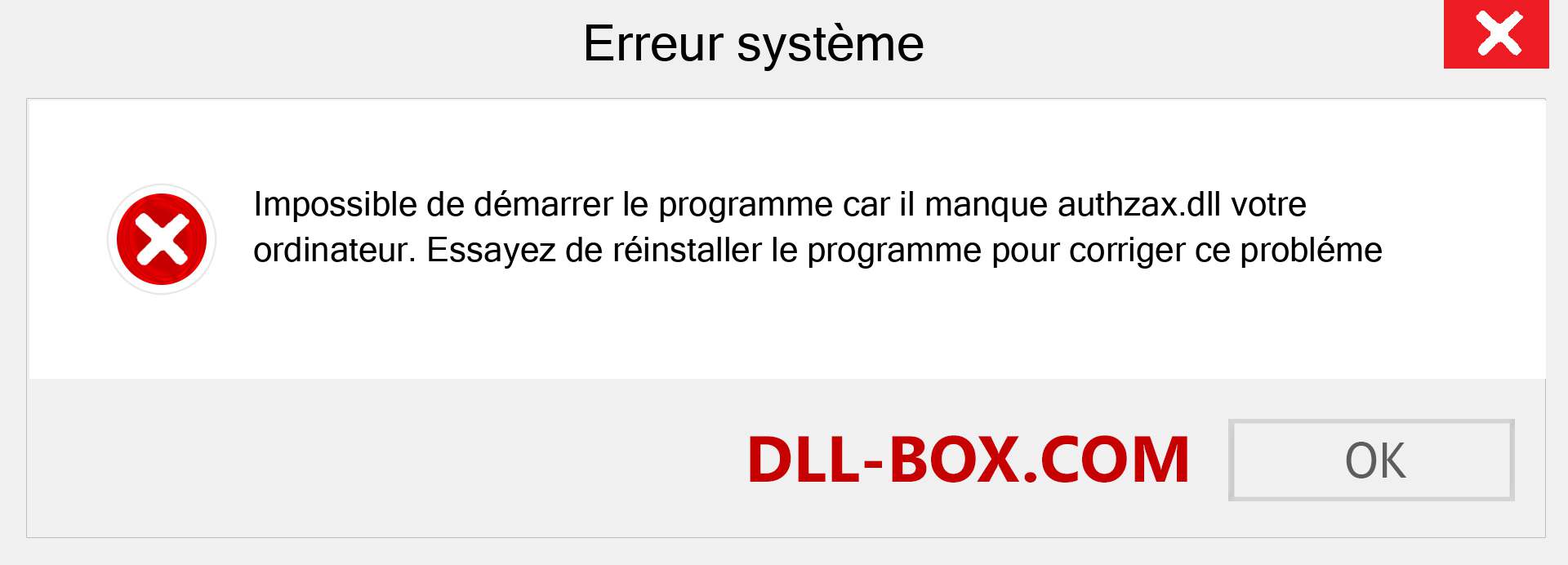 Le fichier authzax.dll est manquant ?. Télécharger pour Windows 7, 8, 10 - Correction de l'erreur manquante authzax dll sur Windows, photos, images